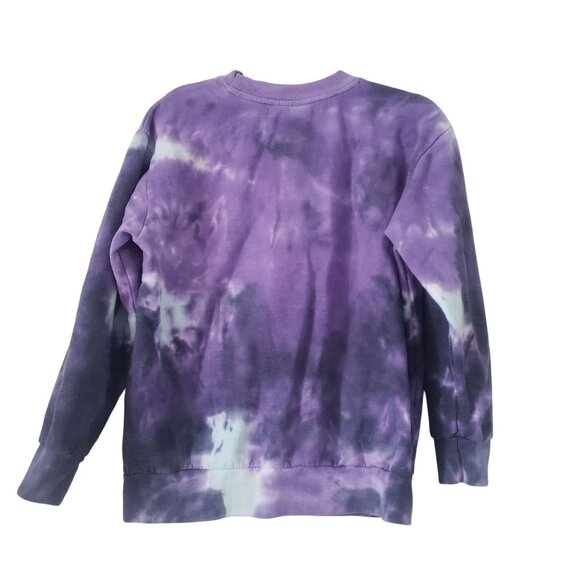 Pink Floyd Tie Dye Graphic Sweatshirt Medium Purple Grunge Indie Lounge Comfy - Picture 2 of 6